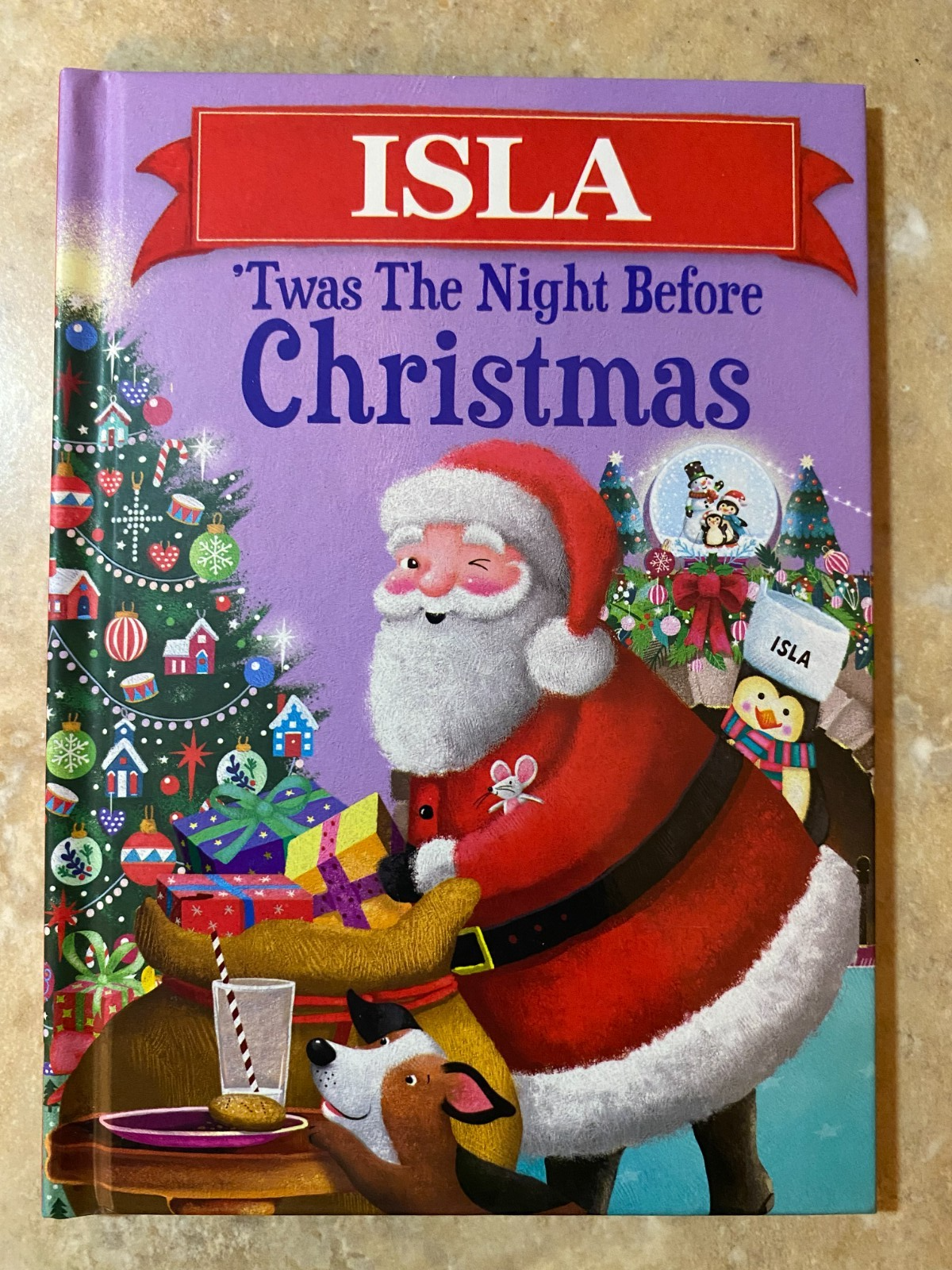 'Twas The Night Before Christmas Hardcover Book Personalized Name (Isla)