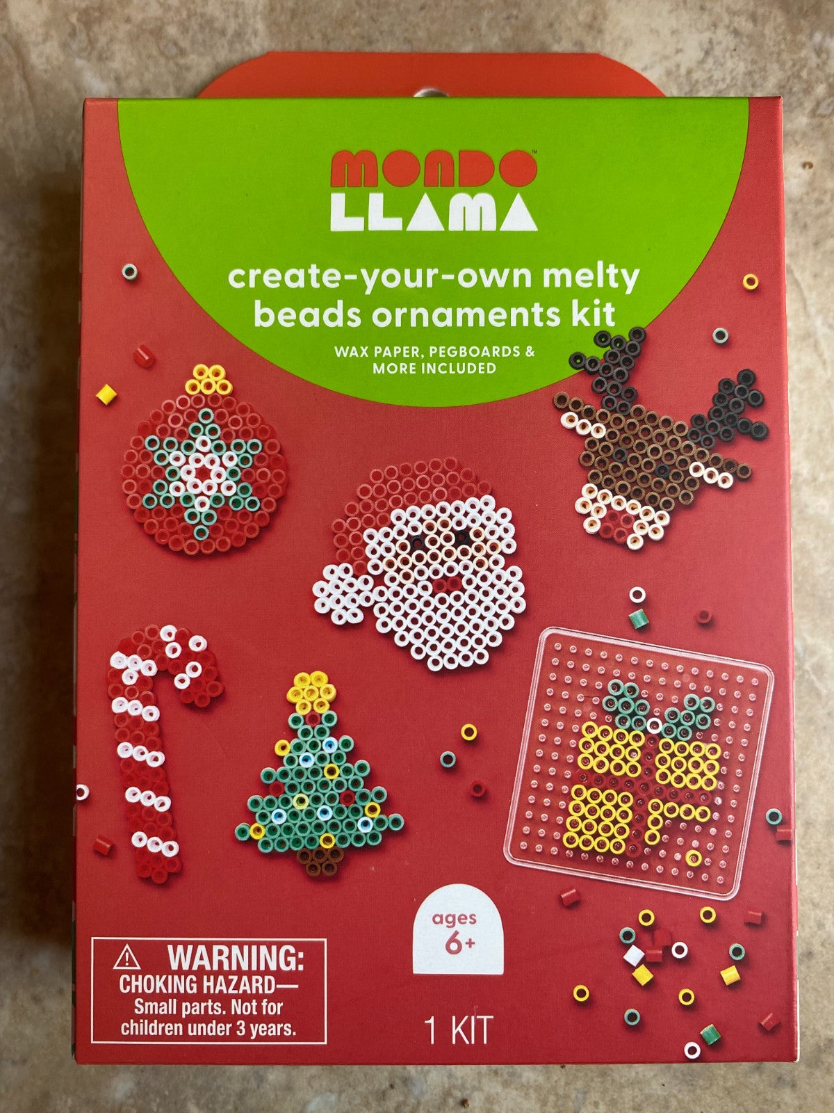 Christmas Mondo Llamo Create-Your-Own Melty Beads Ornament Kit