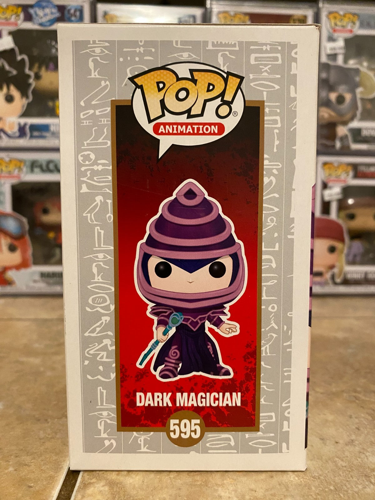 Funko Pop! Animation Yu-Gi-Oh Dark Magician #595 Hot Topic Exclusive w Protector