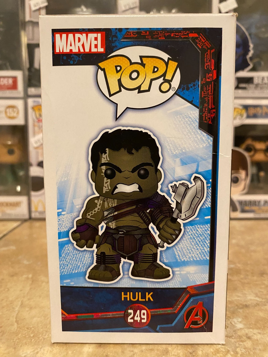 Funko Pop Hulk (Gladiator) #249 Thor Ragnarok 2017 Vaulted Exclusive w Protector