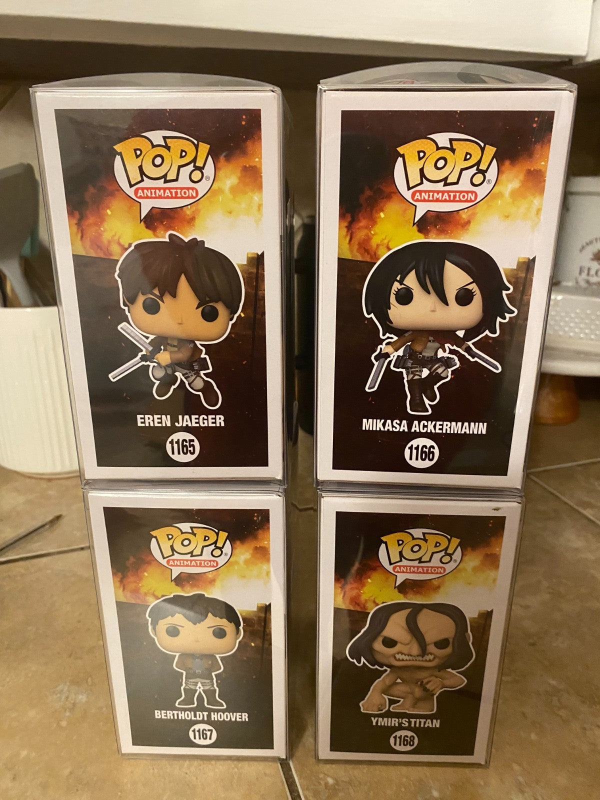 Funko Pop! Animation: Attack on Titan Season 3 Collectors 4 Figure Set