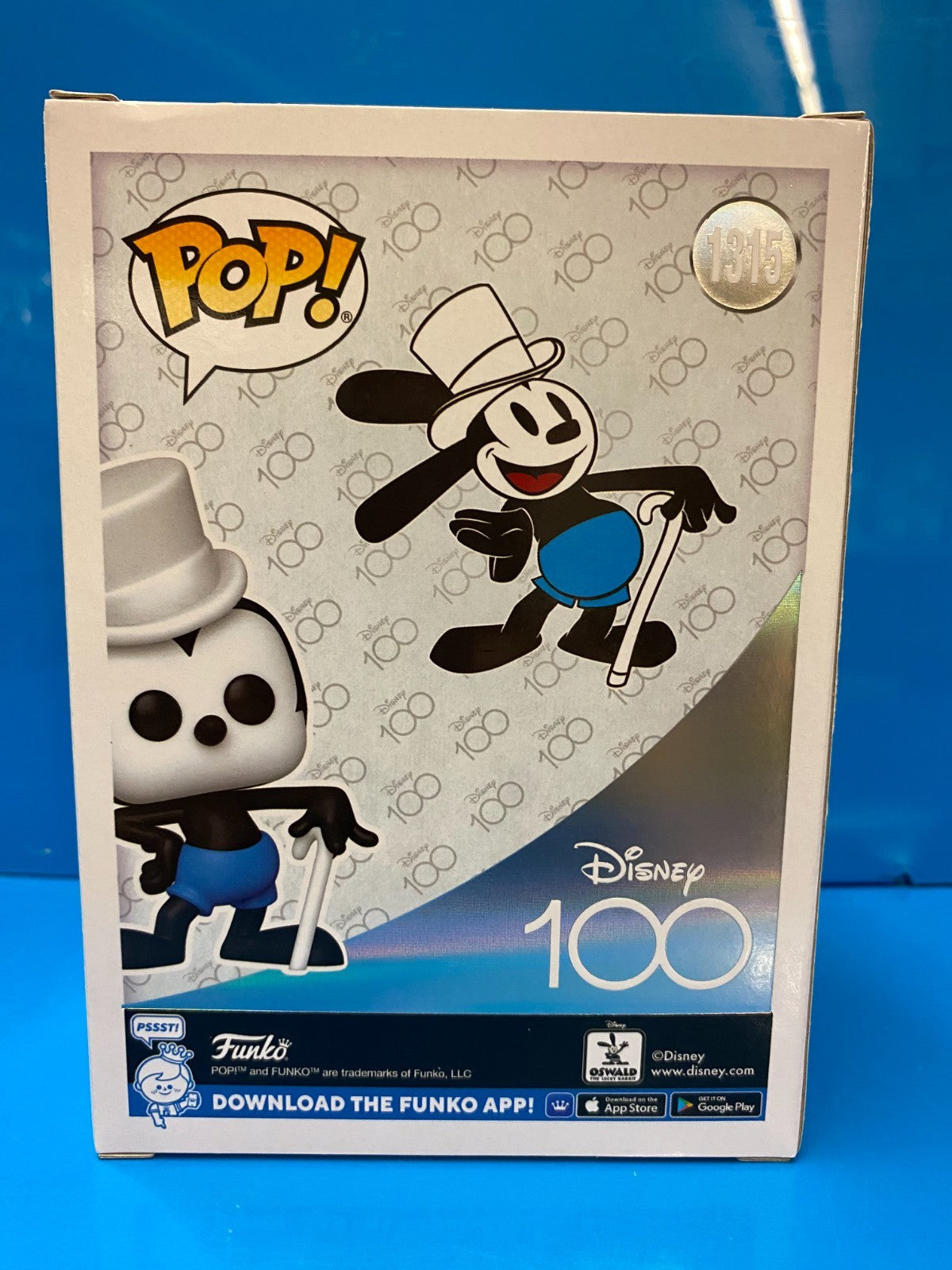 Vaulted Funko Pop Vinyl: Disney's - Oswald the Lucky Rabbit #1315 Chase w Hat