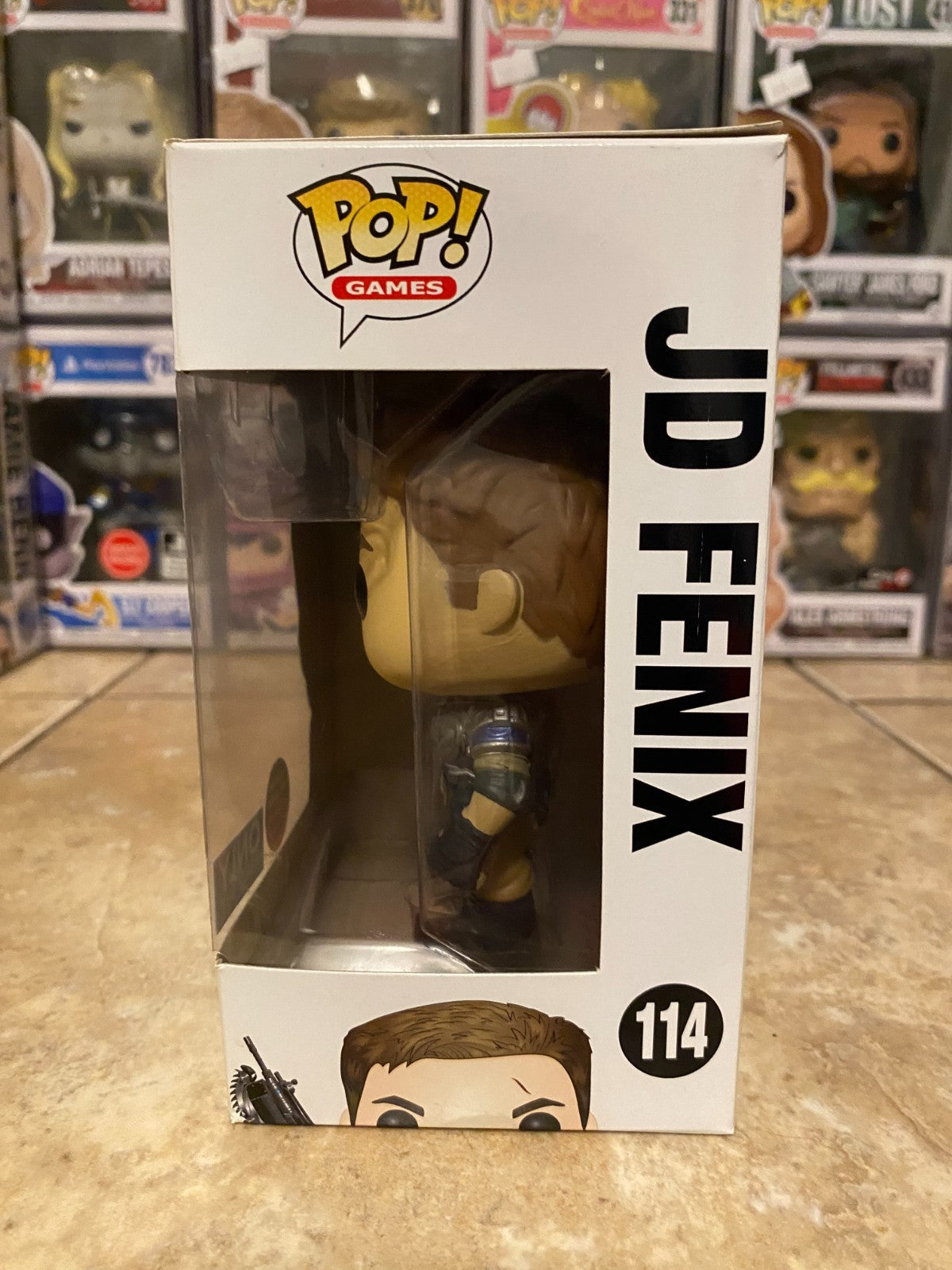 Funko Pop! Games: JD Fenix #114 GLOW Best Buy Vinyl Figure DAMAGED BOX