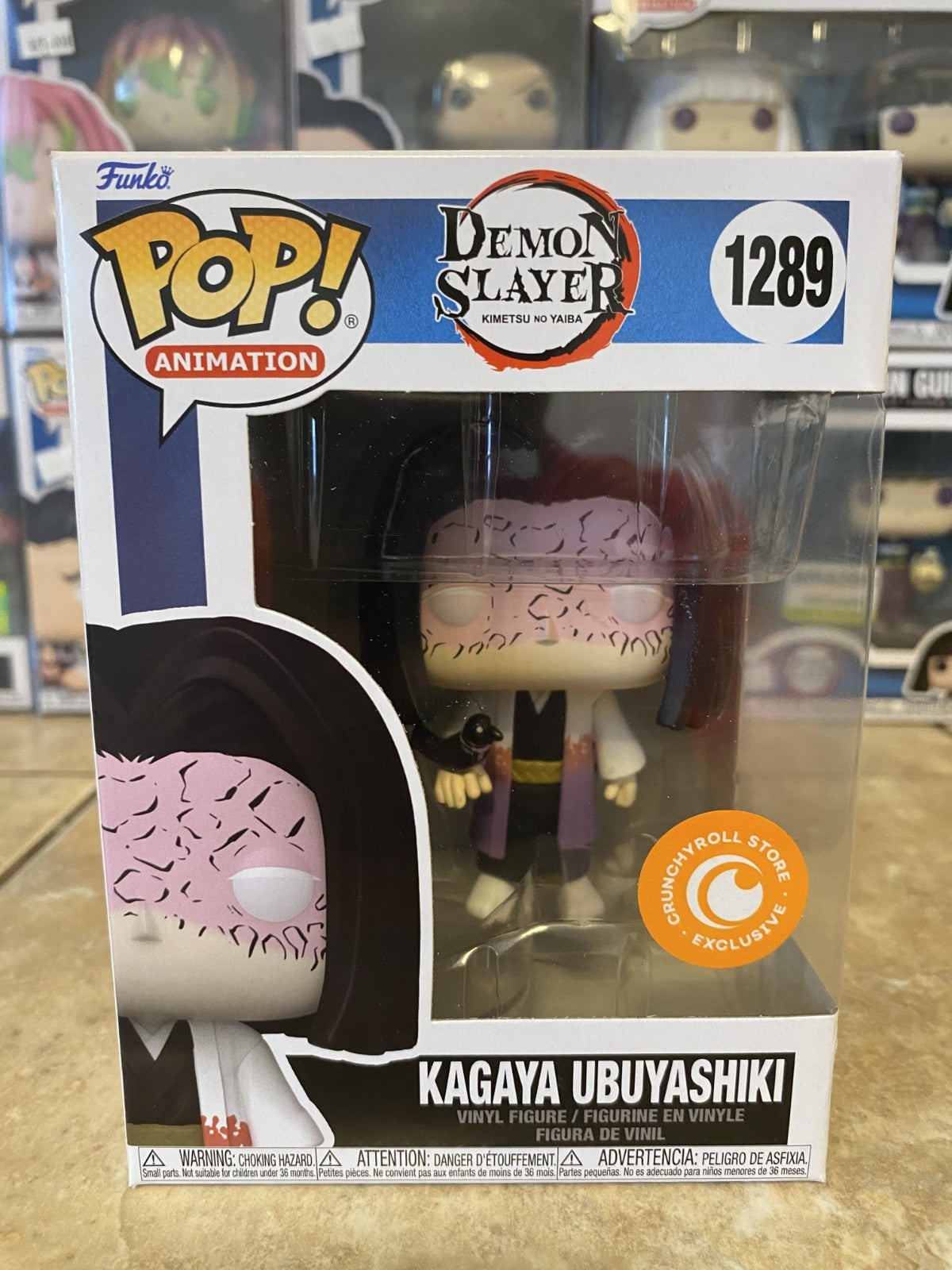 Funko Pop! Demon Slayer #1289 Kagaya Ubuyashiki Crunchy Roll Exc w/Box Protector