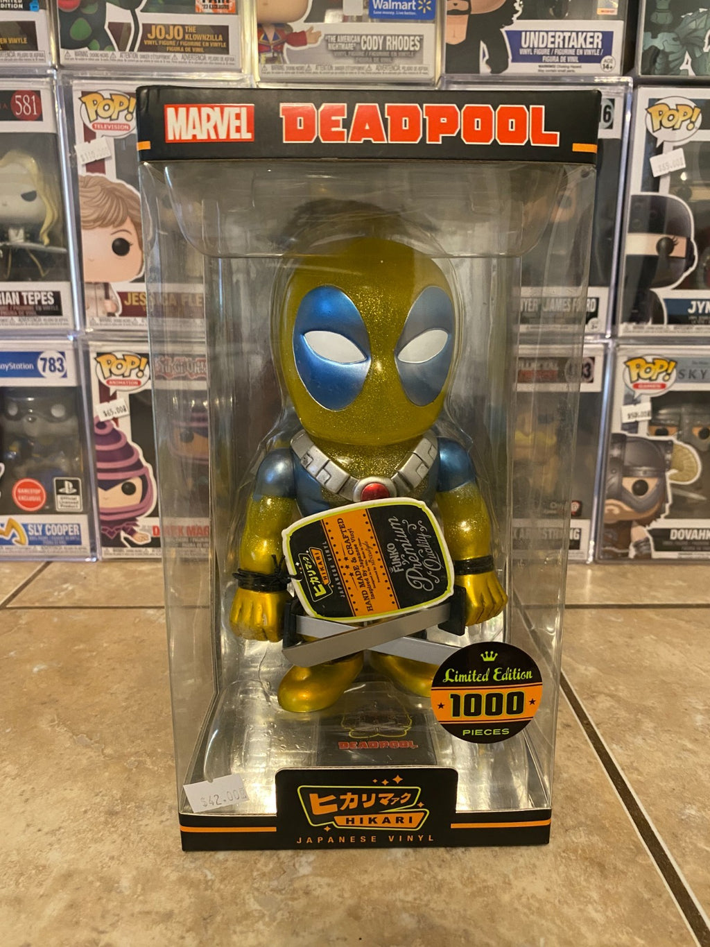 Funko Pop! Deadpool Hikari Figure - Yellow NYCC LE Exclusive 1,000 Pieces