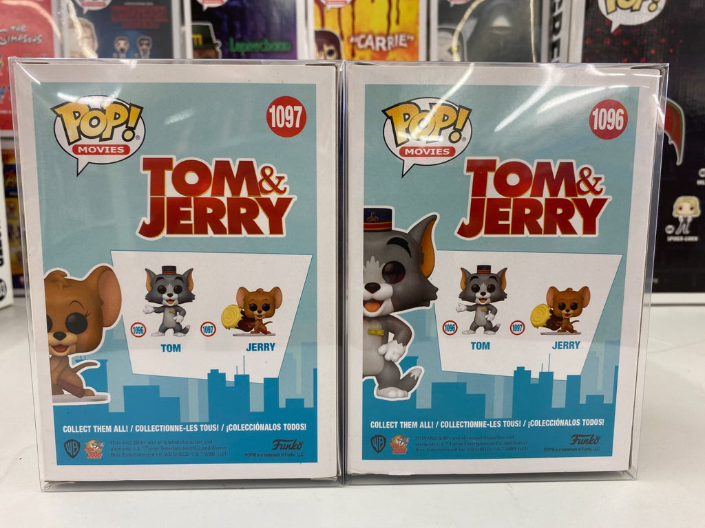 Tom & Jerry 2pc Funko Pop Lot #1096-1097 w Protectors