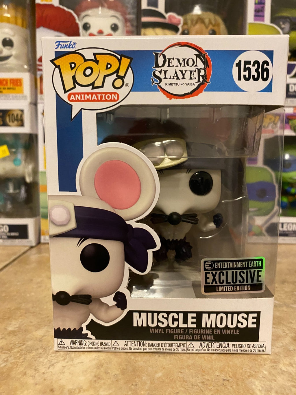 Funko Pop! Vinyl - Demon Slayer #1536 - Muscle Mouse - EE Exclusive w Protector