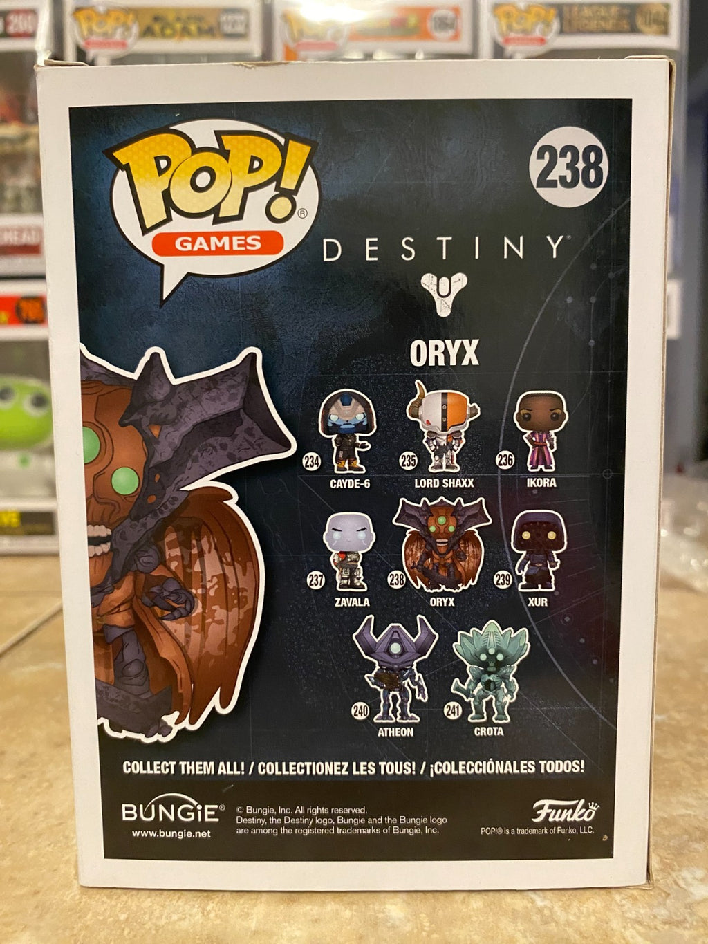 Funko Pop! Games Destiny Oryx Vinyl Figure #238 w Protector