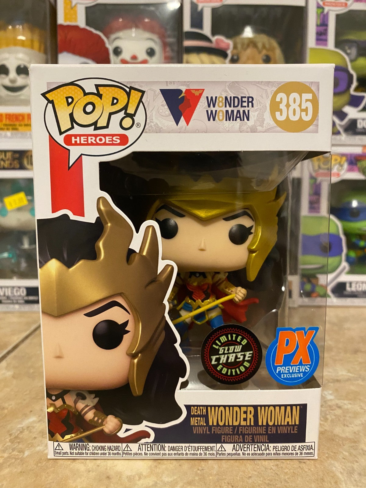 Funko Pop! Vinyl: DC Universe - Death Metal Wonder Woman (Chase) (GITD) -#385
