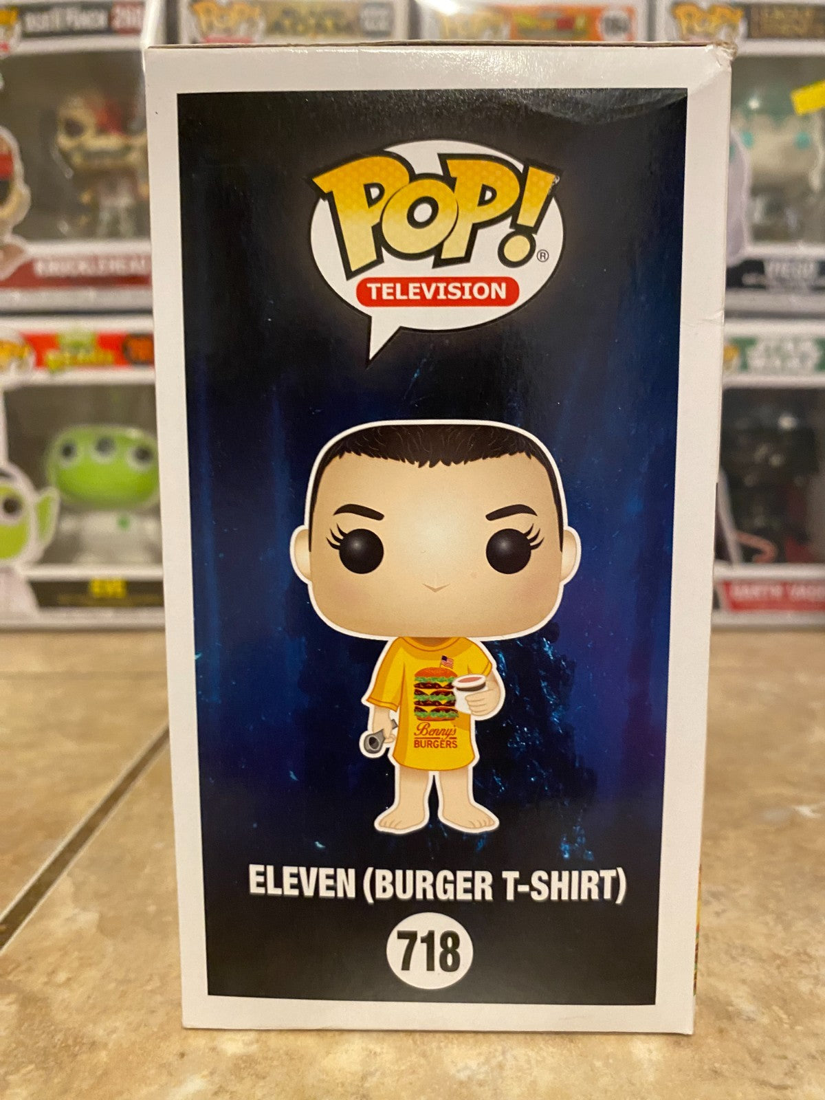 Pop! TV: Stranger Things Eleven in Burger T-Shirt #718 Figure Funko w Protector