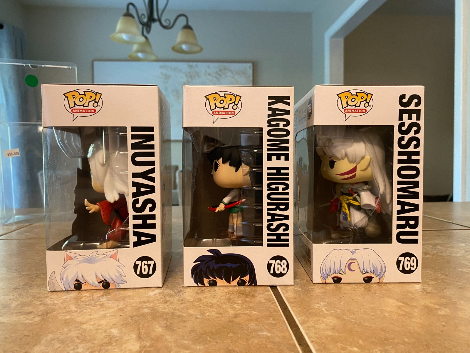 Funko Pop! Amine Inuyasha Set of 3 Sesshomaru, Inuyasha, Kagome w Protectors