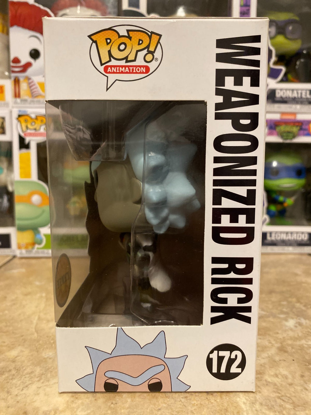 Funko POP! Rick & Morty: Weaponized Rick #172 **CHASE** w Protector