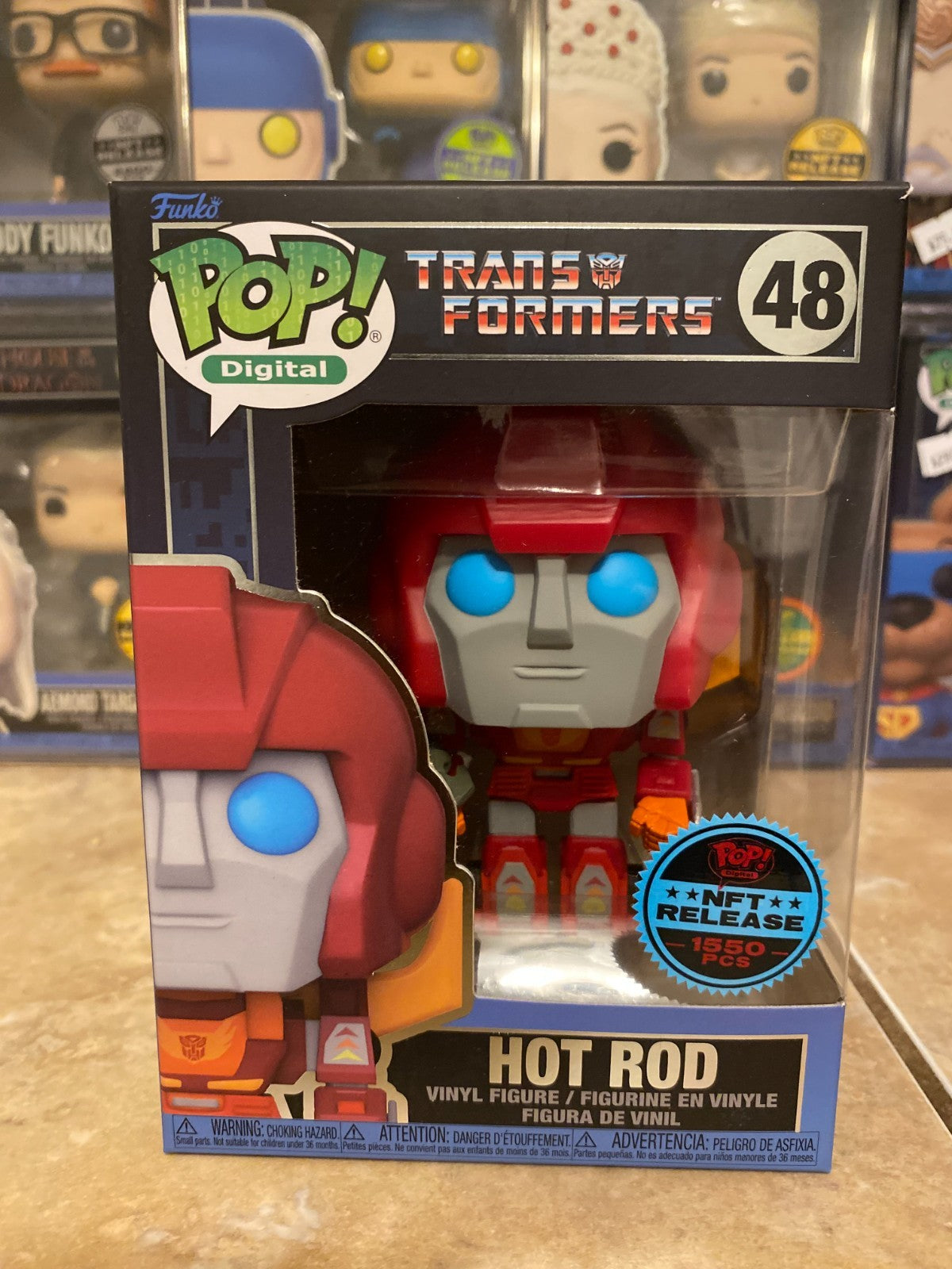 Funko Pop! Vinyl: Transformers - Hot Rod #48 (Digital Pop! Release) w Protector