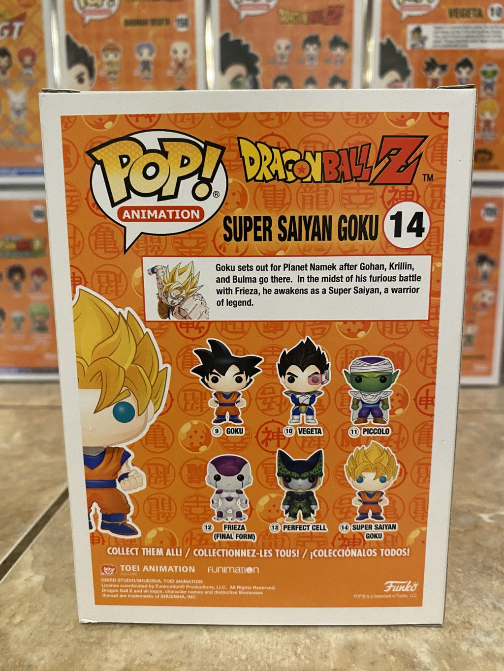 Funko Pop! Dragon Ball Z #14 Super Saiyan Goku GITD Exclusive w Protector