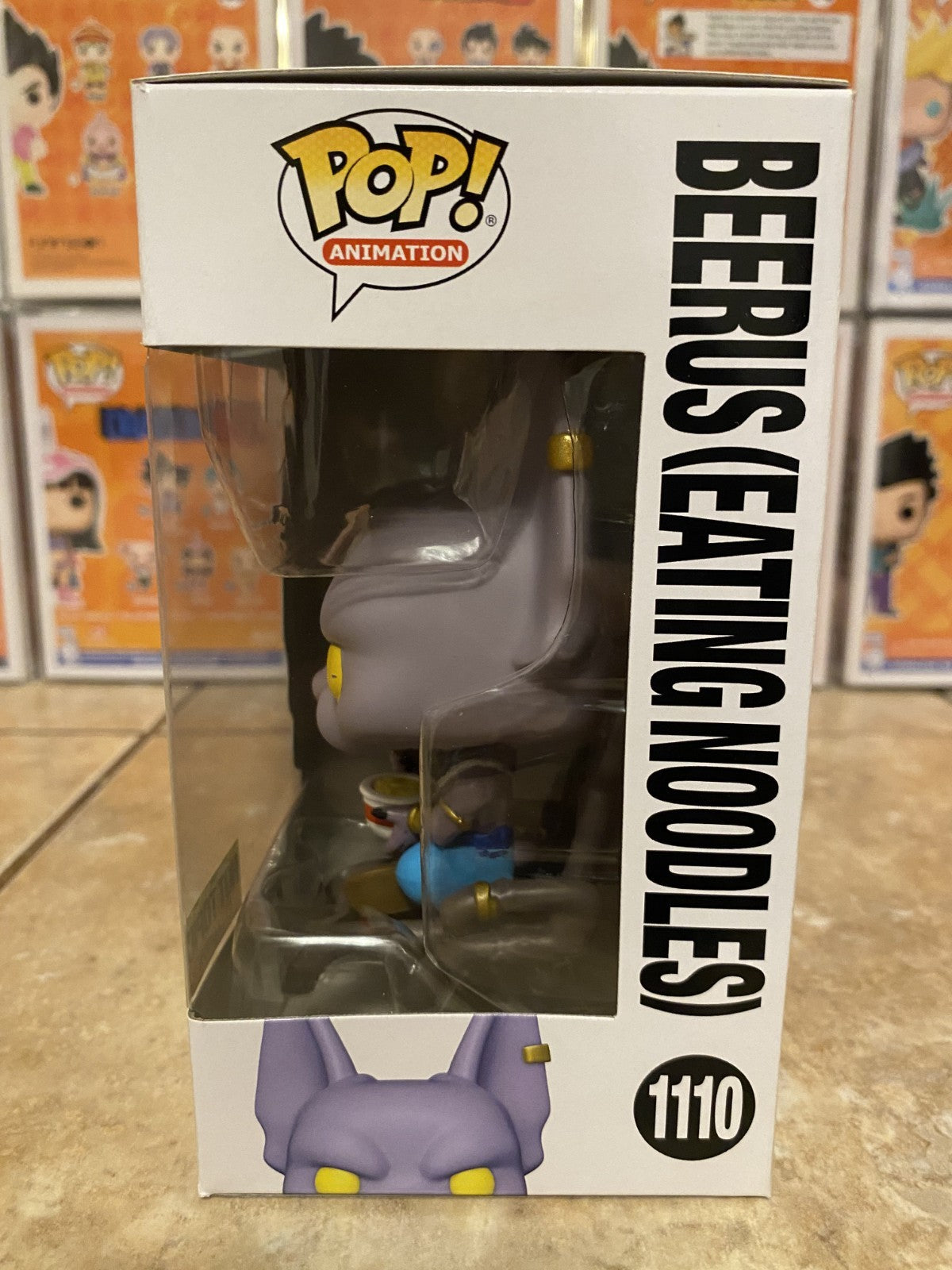 Funko Pop! Dragon Ball Super #1110 Beerus Hot Topic Exclusive Protector
