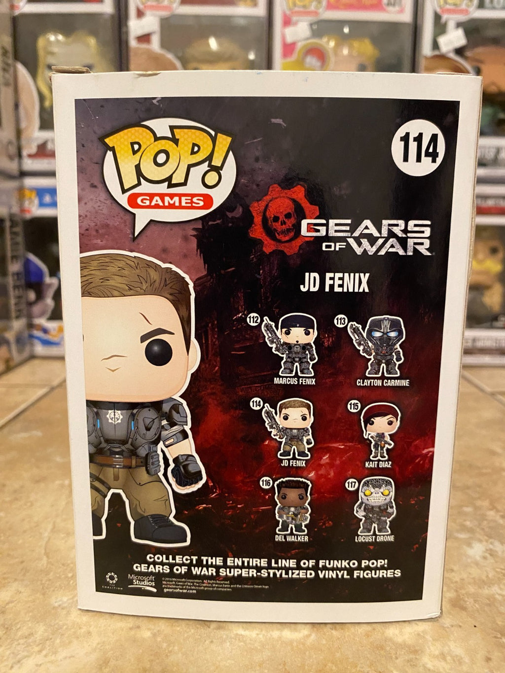 Funko Pop! Games: JD Fenix #114 GLOW Best Buy Vinyl Figure DAMAGED BOX