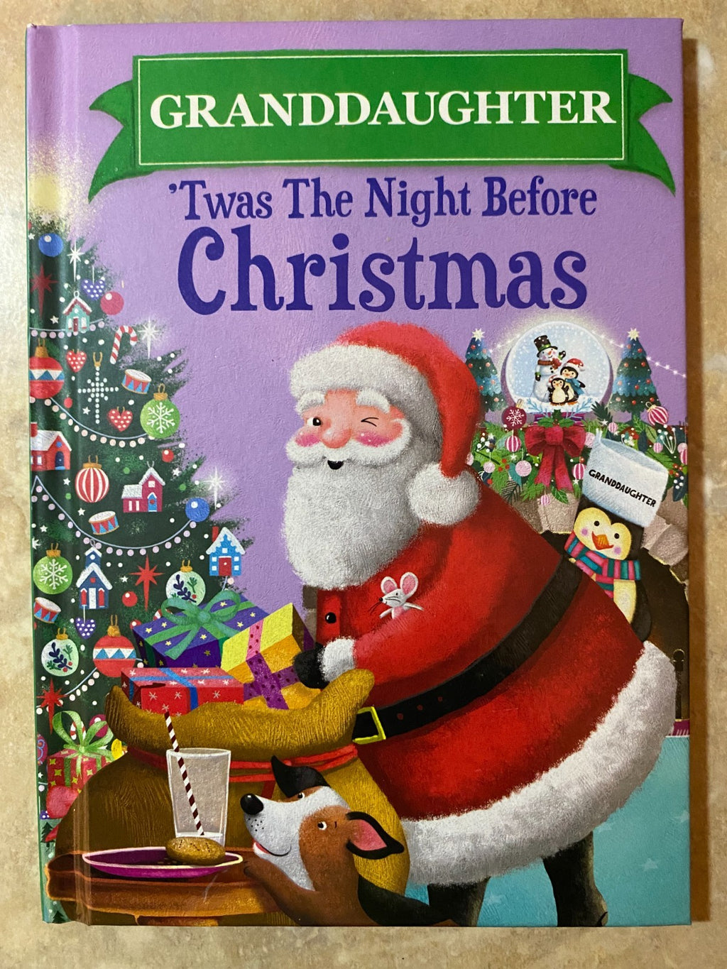 'Twas The Night Before Christmas Hardcover Book Personalized Name(Granddaughter)