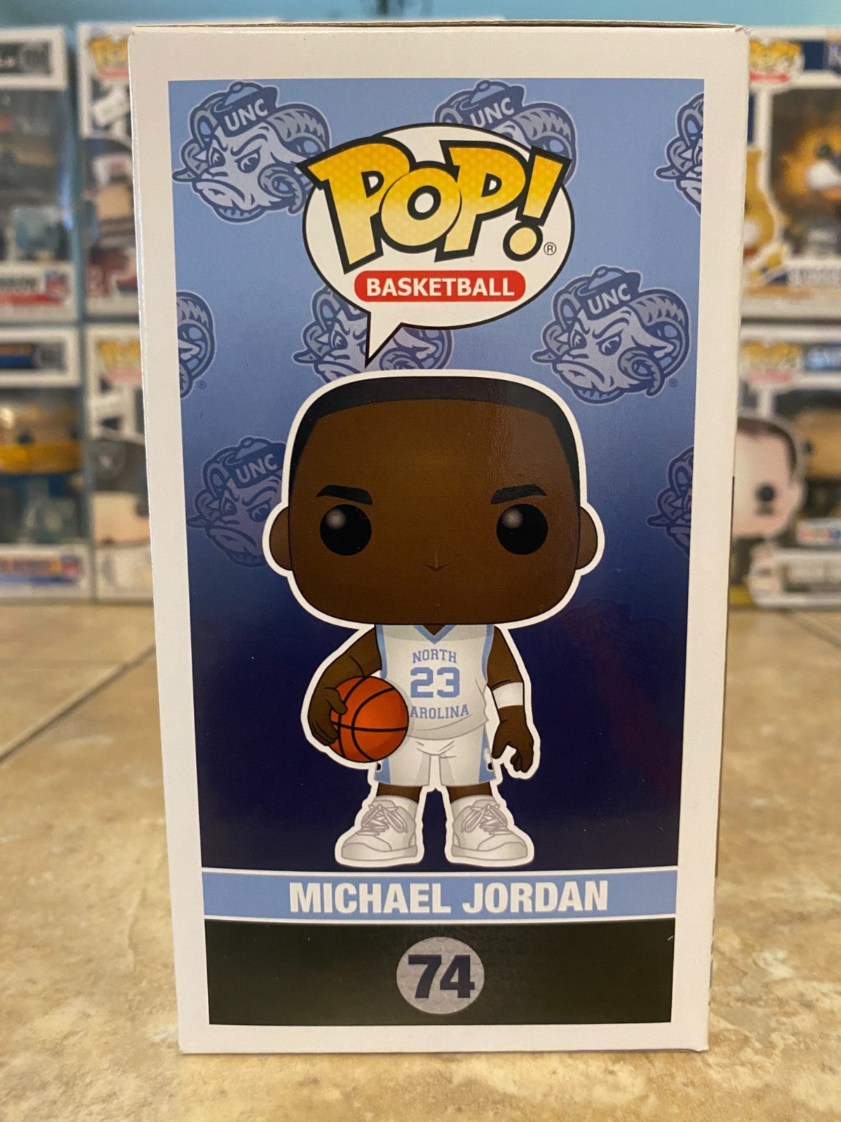 Funko Pop! Vinyl: Michael Jordan #74 North Carolina Exclusive w Protector