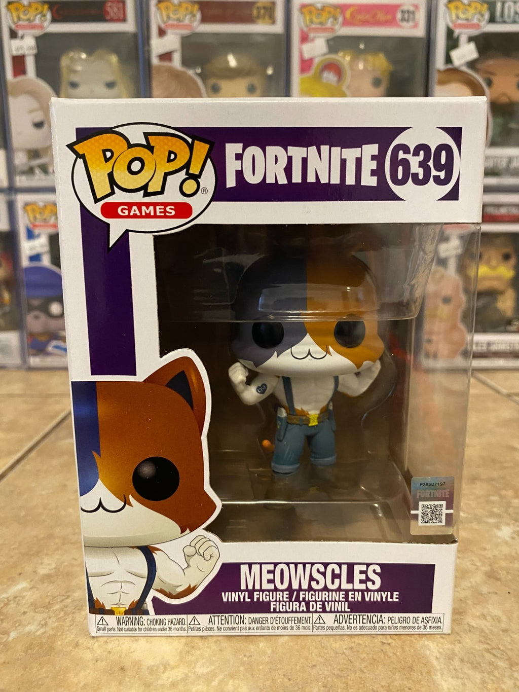 Funko Pop! Games Fortnite Meowscles #639 w Protector