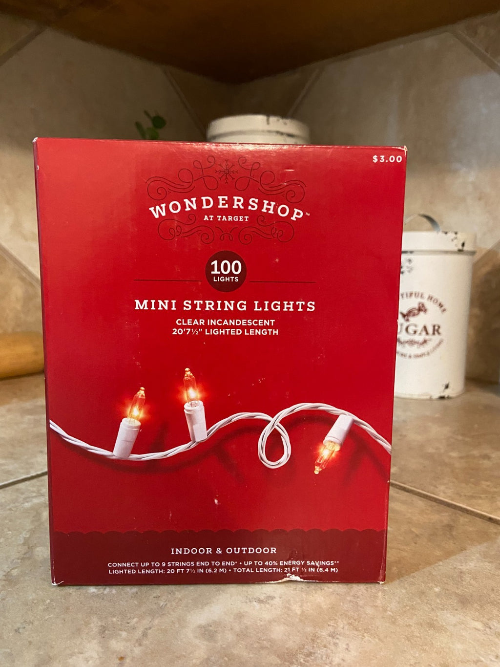 Wondershop Mini String Lights- Clear 20' 71/2"