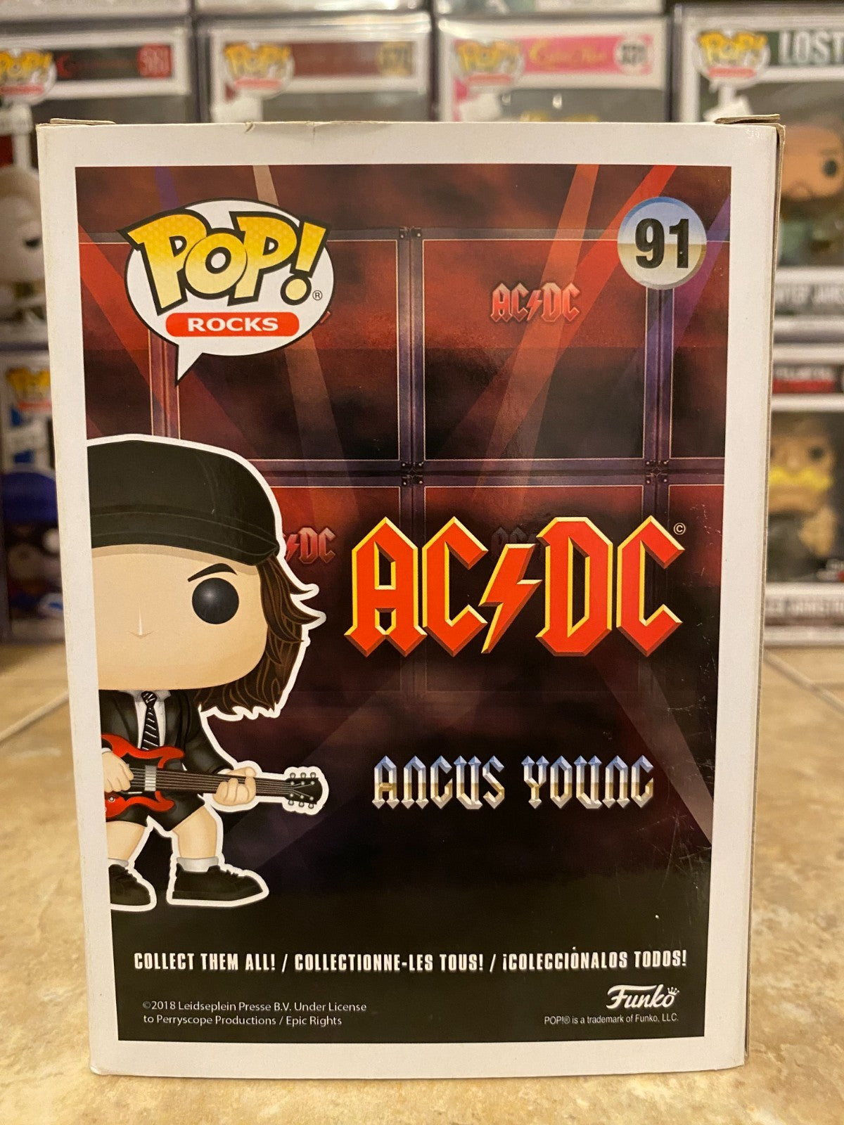 Funko Pop! Pop Rocks Vinyl: Angus Young #91 w Protector