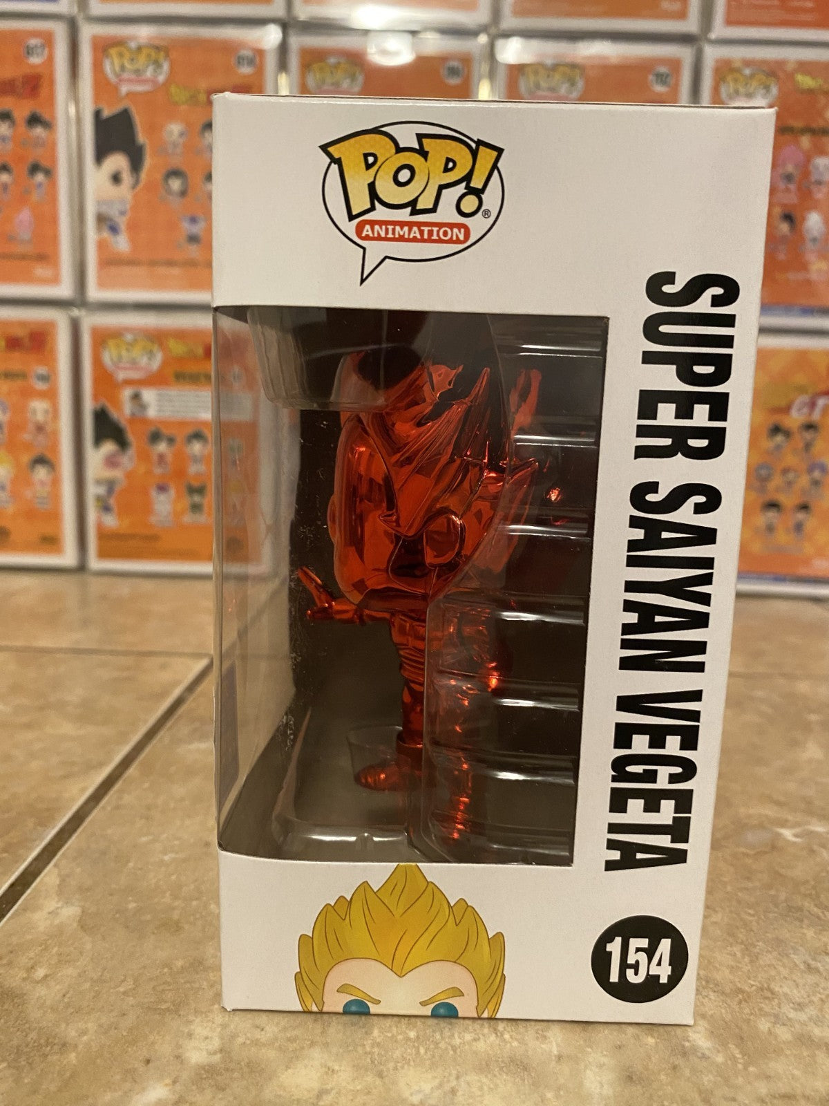 Funko Pop! Dragon Ball #154 Super Saiyan Vegeta 2019 Funko Exclusive w Protector