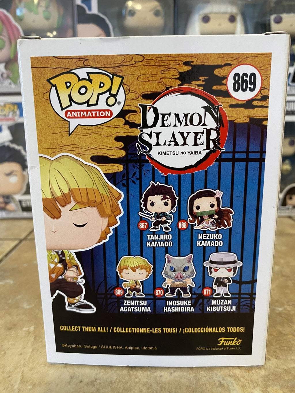 Funko Pop! Demon Slayer #869 Zenitsu Agatsuma w/Box Protector