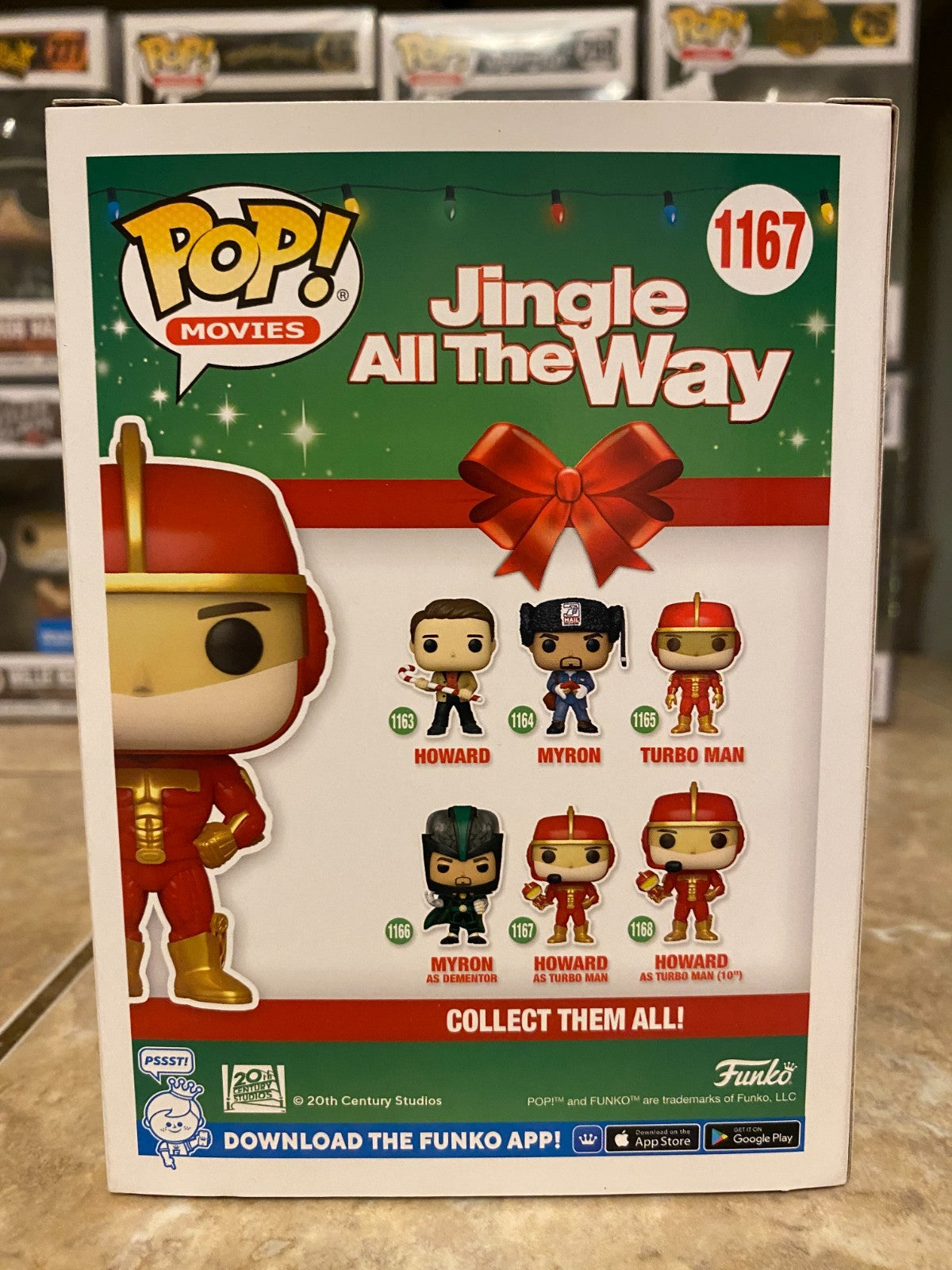 Funko Pop! Movies Howard As Turbo Man #1167 Jingle All The Way 2021 w Protector