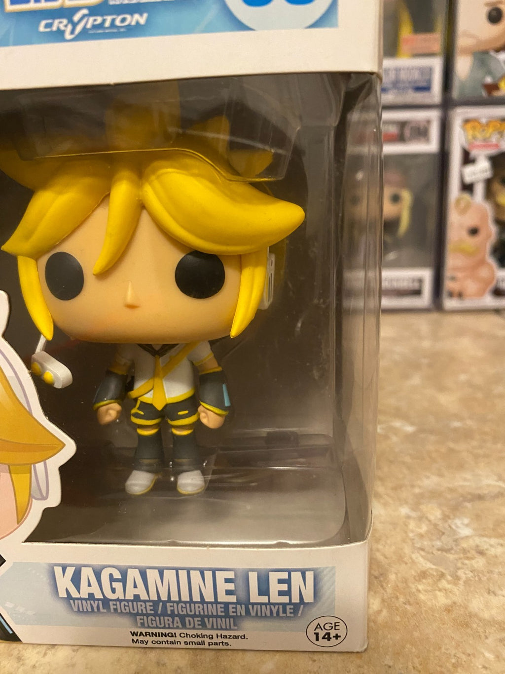 Funko Pop Rocks Vocaloid Kagamine Len #38 With Slight Screen/Box Damage