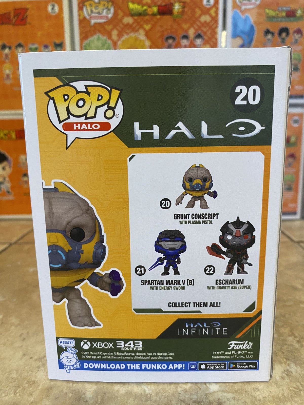 Funko Pop! Vinyl: Halo - #20 Grunt Conscript with Plasma Pistol w Protector