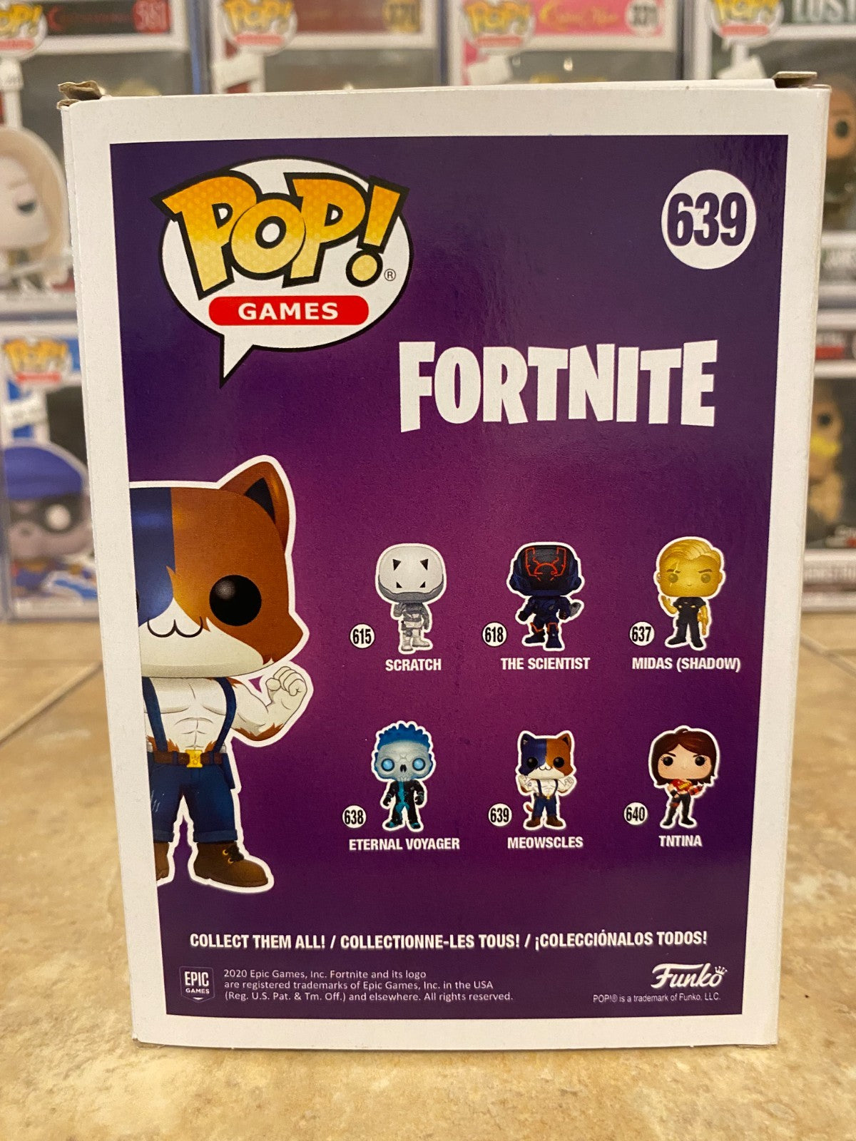 Funko Pop! Games Fortnite Meowscles #639 w Protector