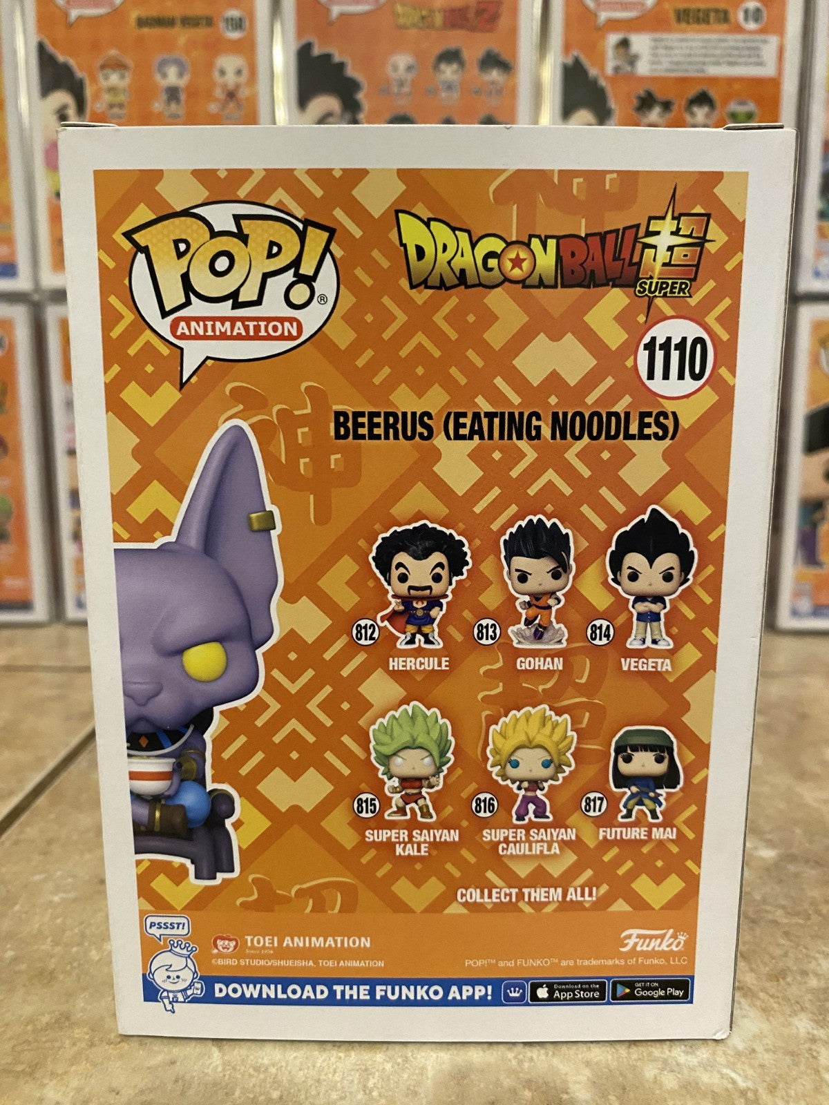 Funko Pop! Dragon Ball Super #1110 Beerus Hot Topic Exclusive Protector