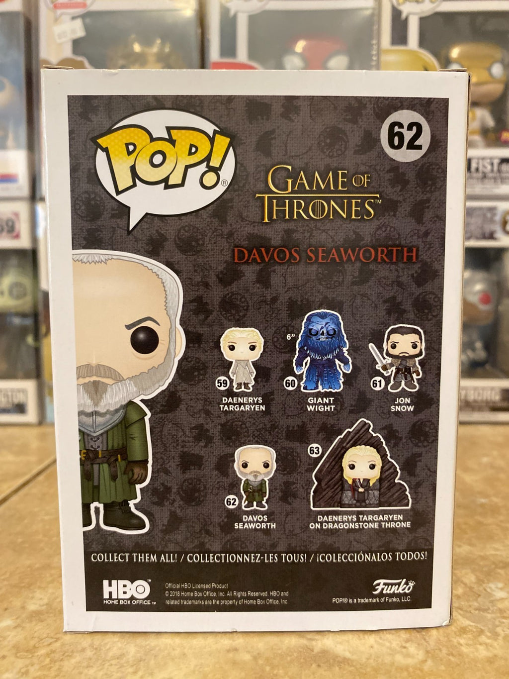 Funko Pop! Vinyl: Game of Thrones - Davos Seaworth #62 w Protector