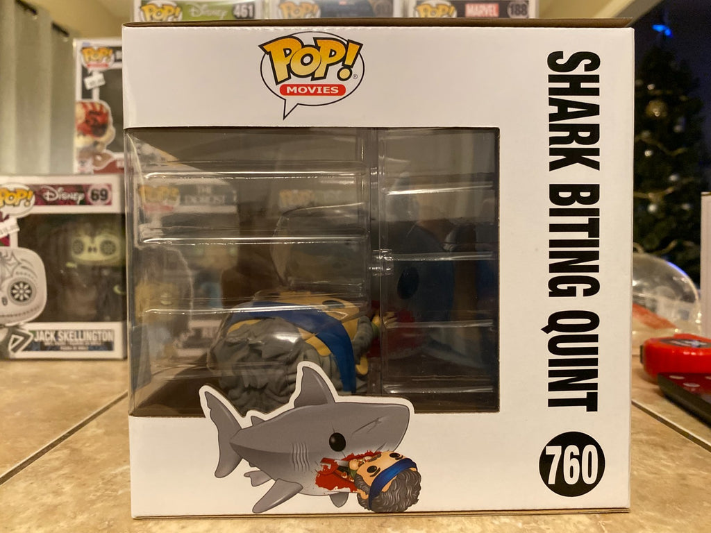 FUNKO POP Vinyl 6 Inch "JAWS" SHARK BITING QUINT #760 NEW LIMITED EDITION