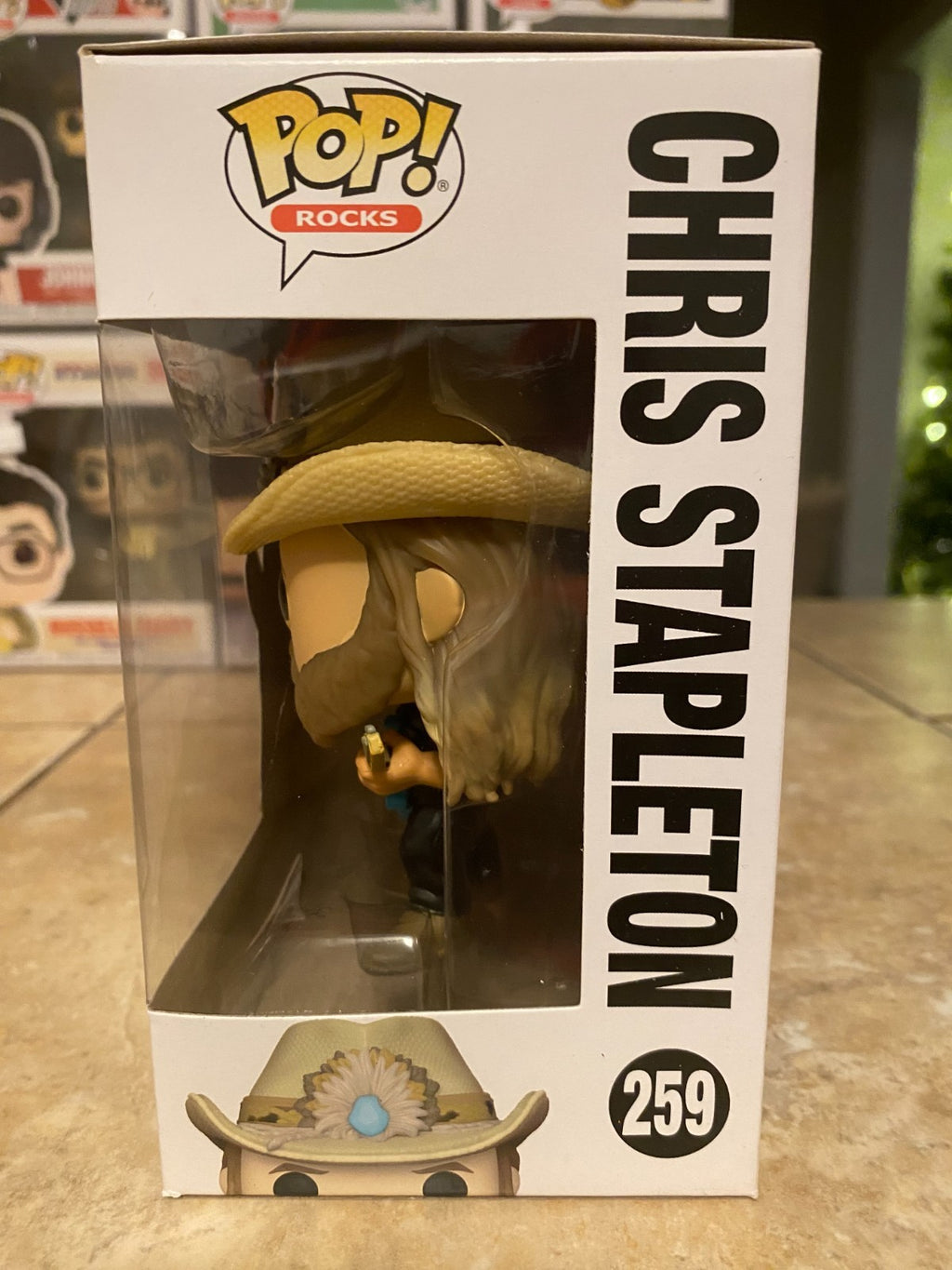 Funko POP! Pop Rocks! CHRIS STAPLETON #259 Vinyl Figure w Protector