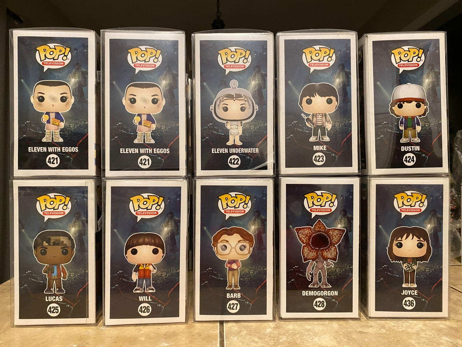 Funko Pop! Stranger Things (Season/Wave #1) Lot of 10 w Protectors