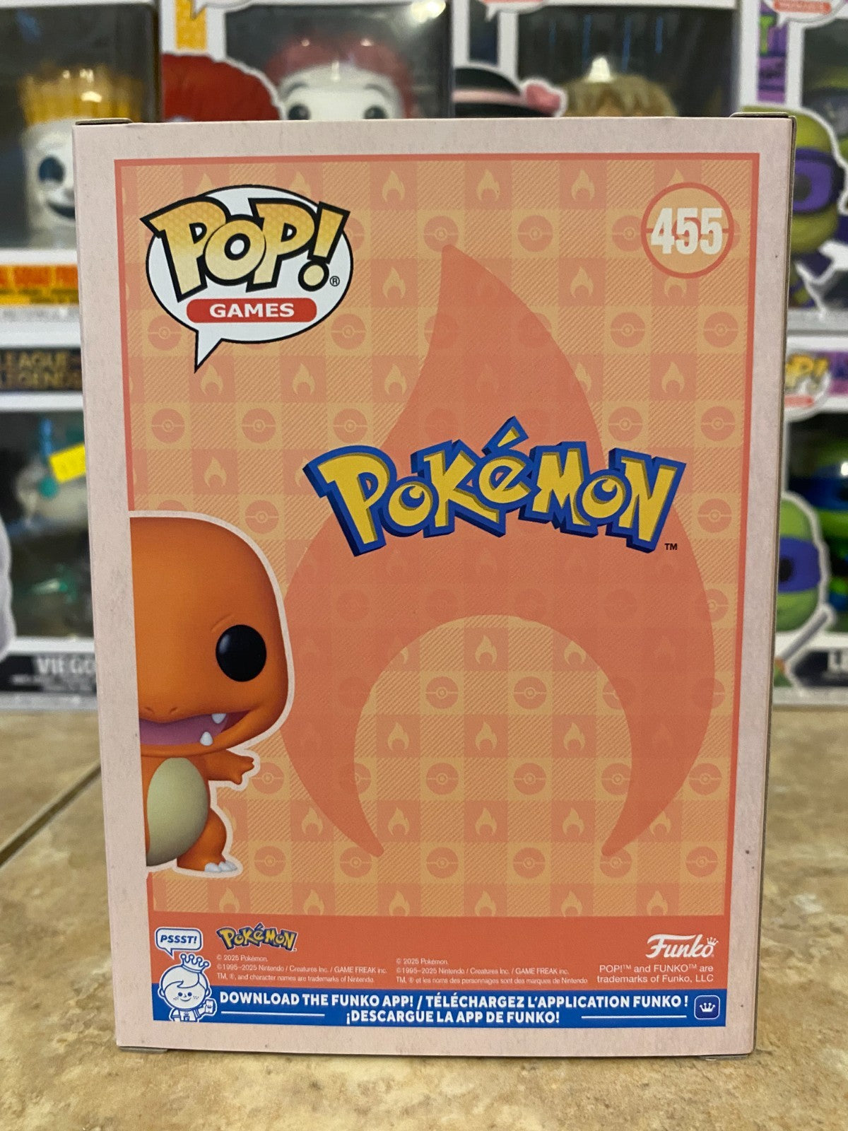 Funko Pop! Pokémon - Charmander (Soft Color/Amazon Exclusive) #455 w Protector