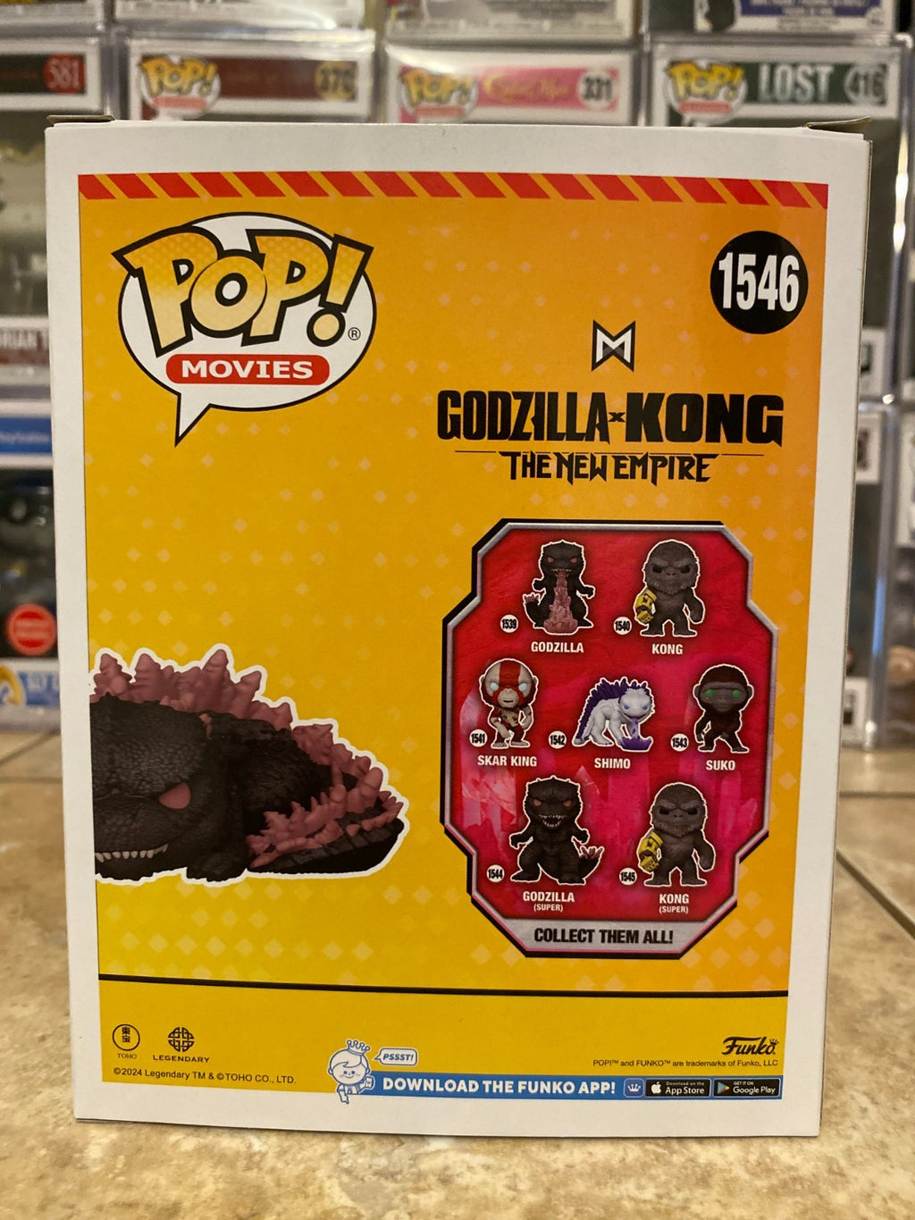 Godzilla Sleeping Funko Pop 1546 - Amazon Exclusive Kong Movie Collectible