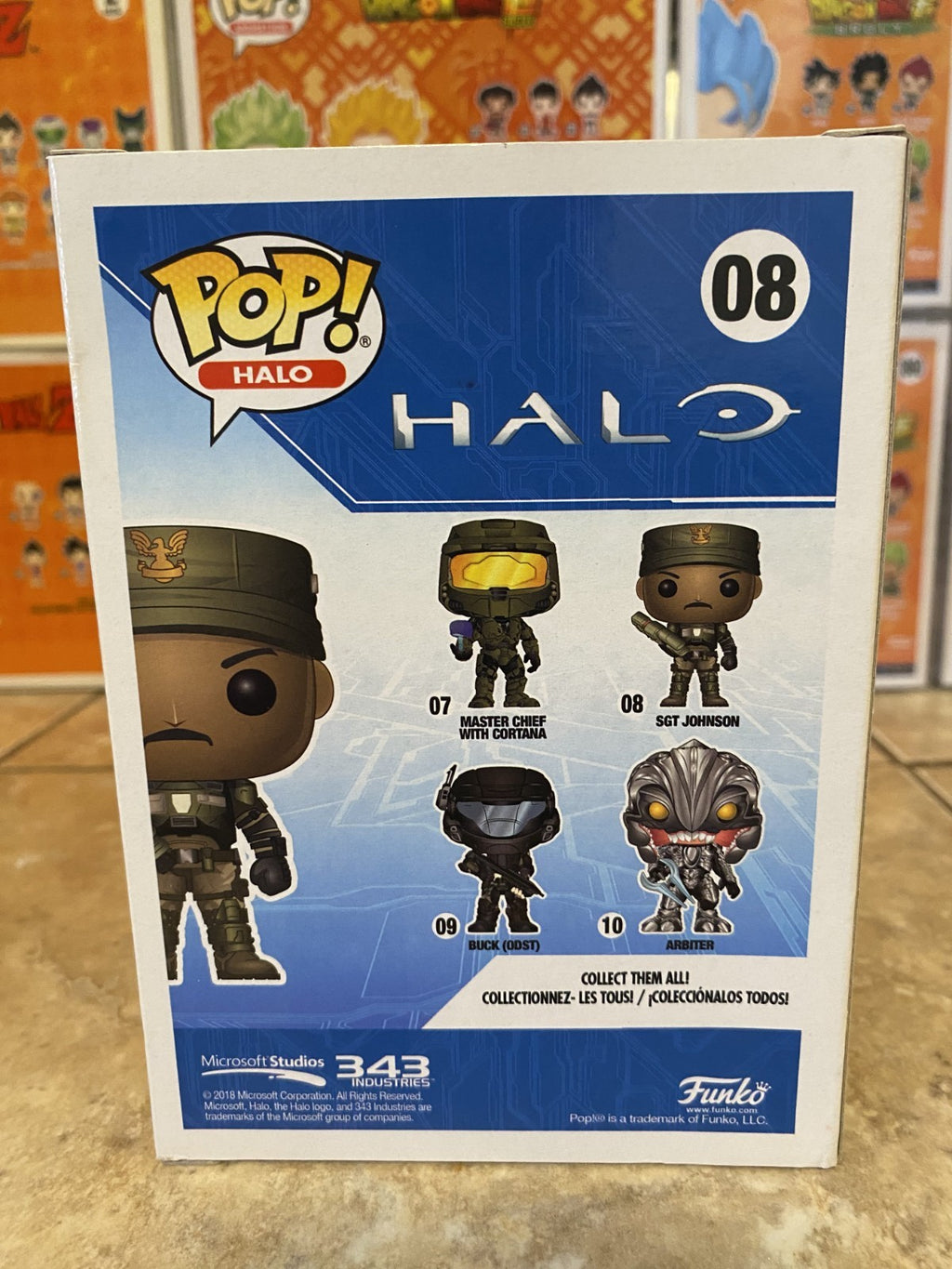 Funko Pop! Vinyl: Halo - #08 SGT Johnson w Protector