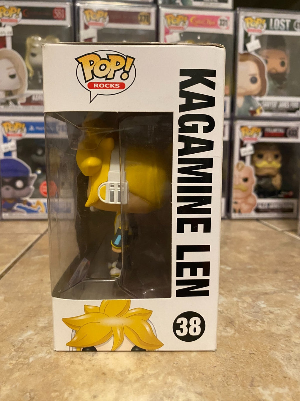Funko Pop Rocks Vocaloid Kagamine Len #38 With Slight Screen/Box Damage