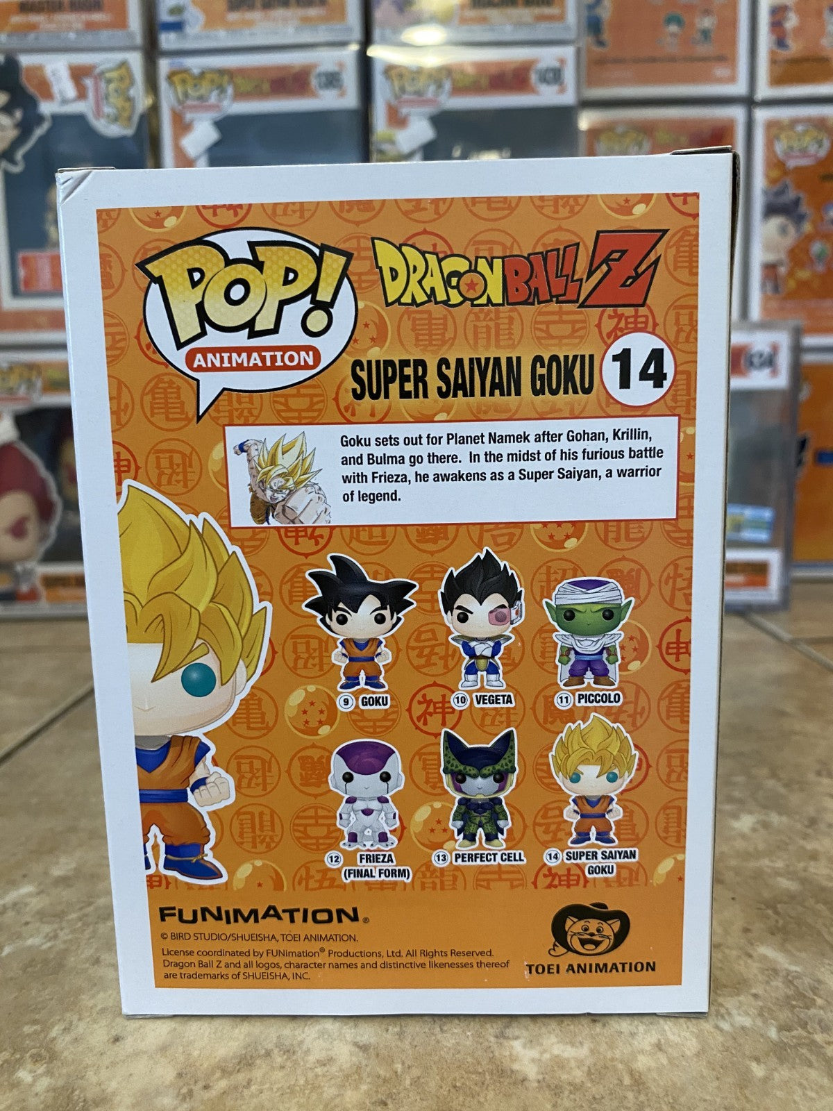 Funko Pop! Dragon Ball Z #14 Super Saiyan Goku GITD Exclusive w Protector