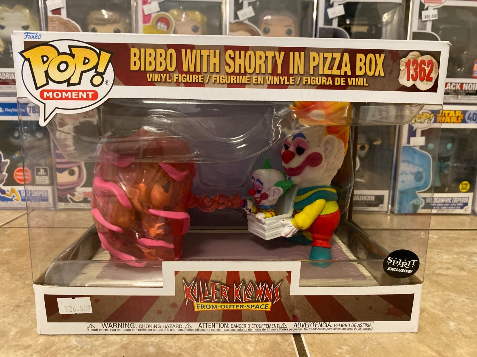 Funko Pop! Moments: Bibbo with Shorty in Pizza Box - Spirit Halloween Exclusive
