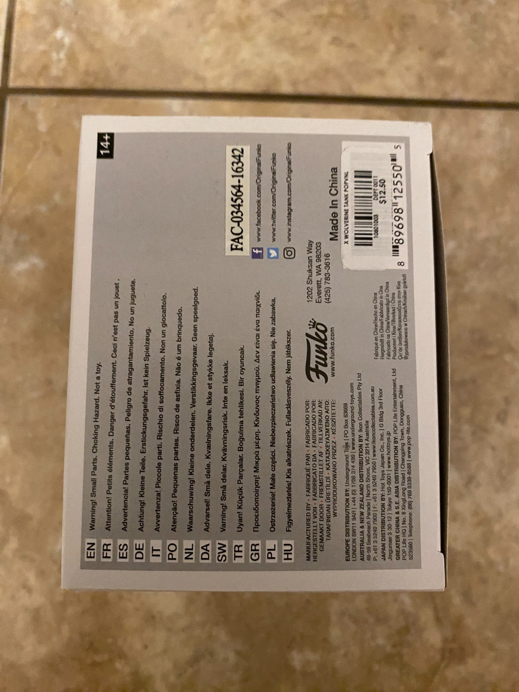 Funko Pop! Marvel X-Men Logan #193 Hot Topic Exclusive Vinyl Figure w Protector