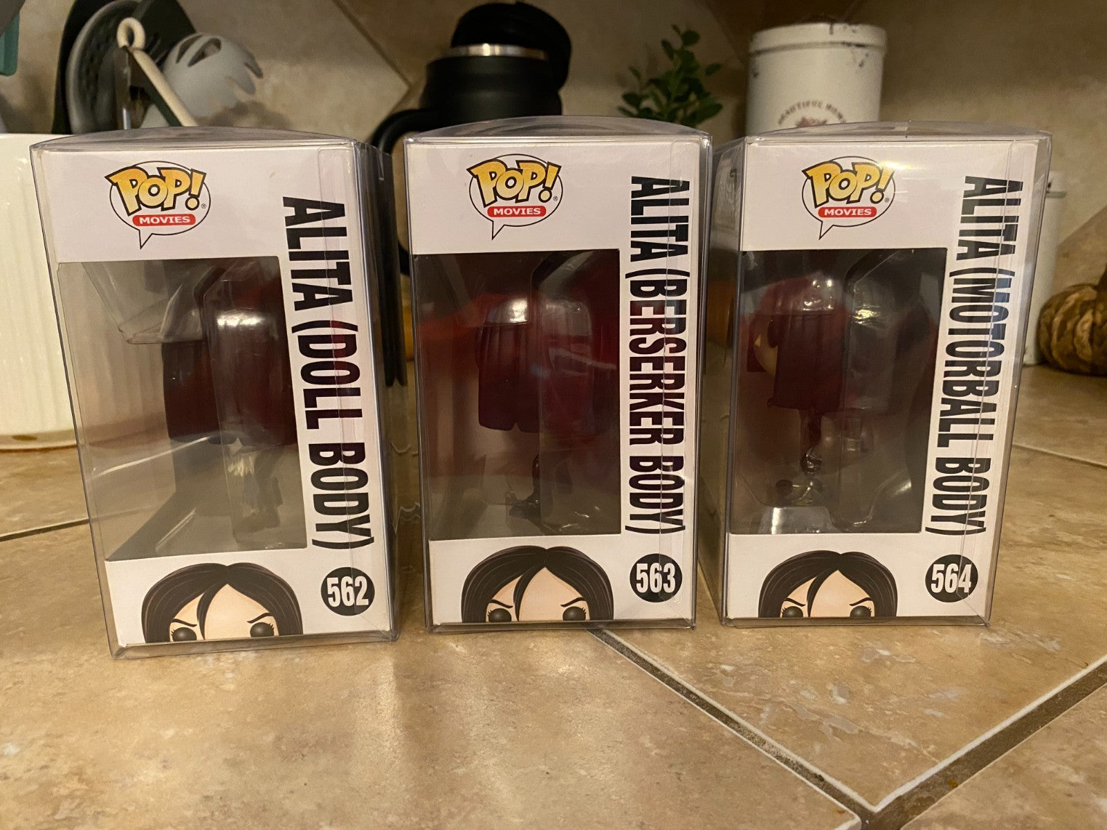 Funko Pop! Alita Lot Of 3 Figures 562, 563, 564