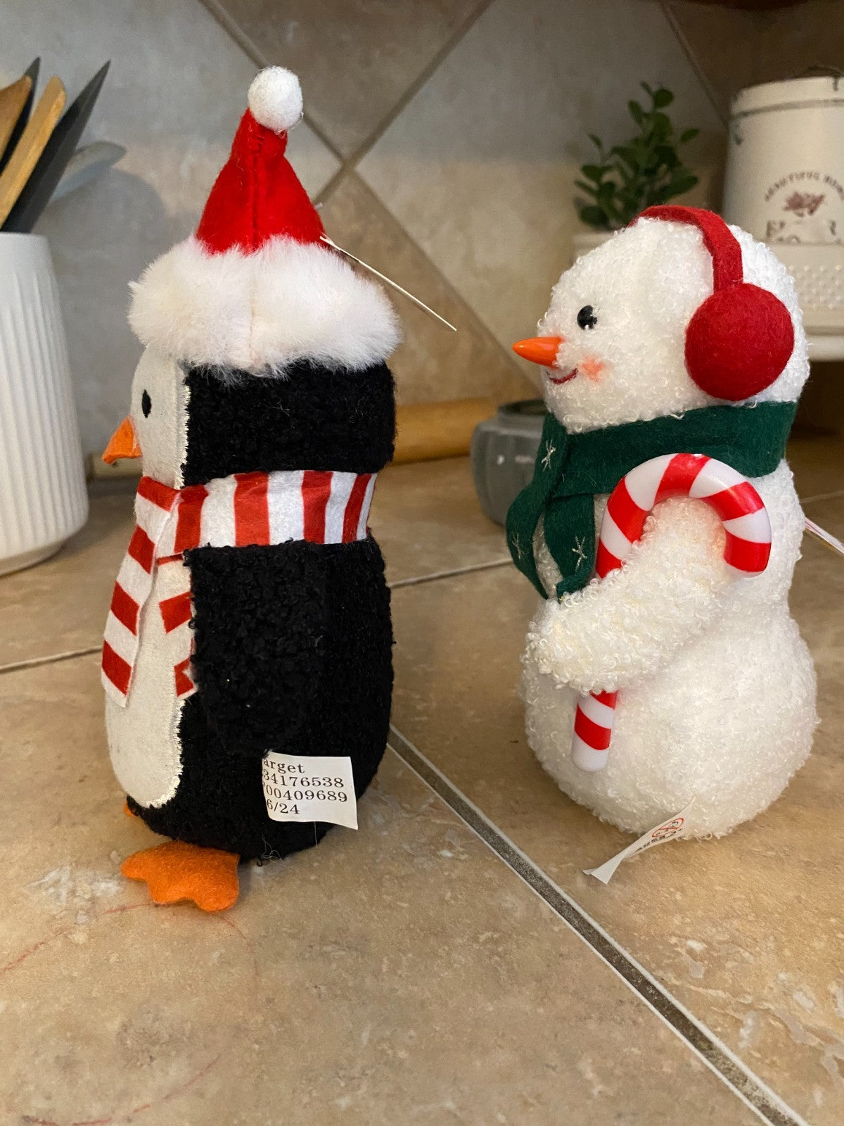 Snowman and Penguin Set 5" Plush Christmas Set