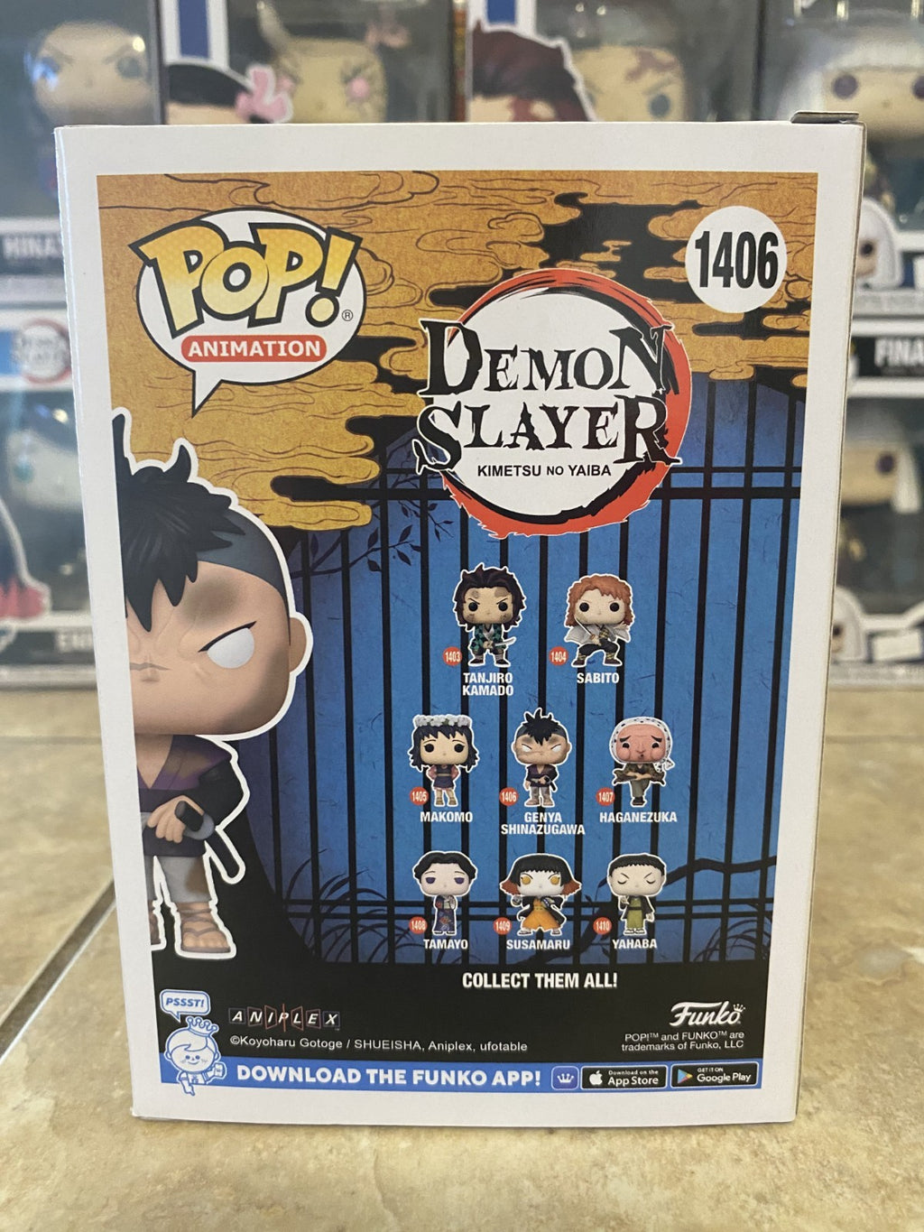Funko Pop! Demon Slayer #1406 Genya Shinazugawa w/Box Protector