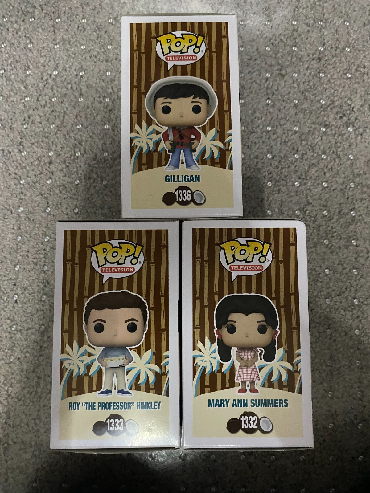 Funko Pop! TV Gilligan's Island GILLIGAN, MARY ANN & THE PROFESSOR - Set of 3