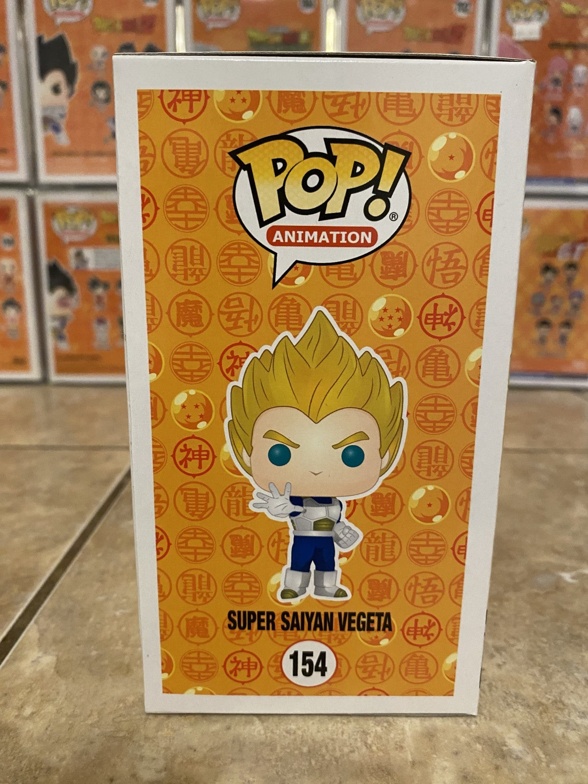 Funko Pop! Dragon Ball #154 Super Saiyan Vegeta 2019 Funko Exclusive w Protector