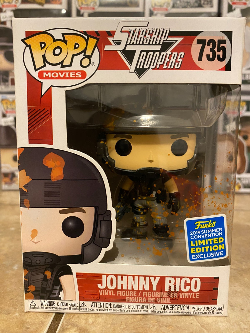 Funko Pop! Movies Starship Troopers #735 Johnny Rico 2019 Summer Convention NIB.