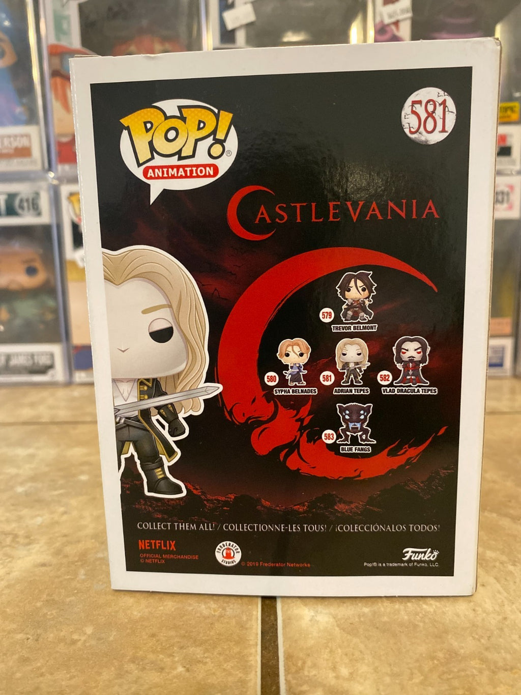 Funko Pop! Animation Castlevania - Adrian Tepes #581 Alucard Vinyl w Protector